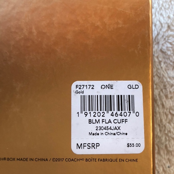 Coach goldtone pearl cuff bracelet (NWT)LAST ONE ! - Picture 8 of 8